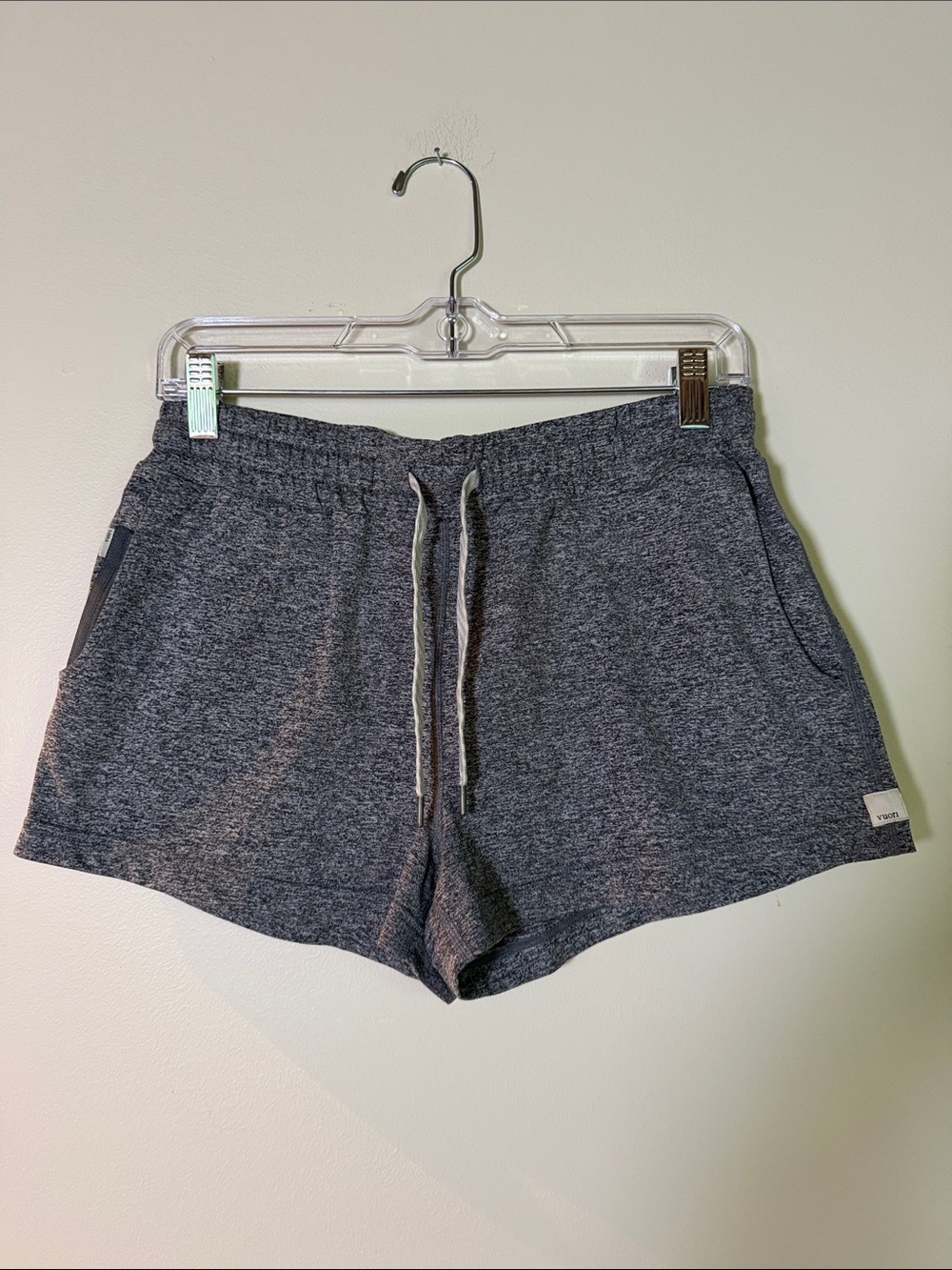 Vuori Heathered Charcoal Halo Dreamknit Athletic Lounge Shorts